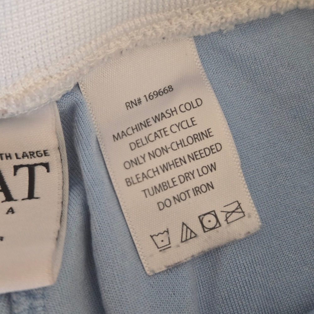 GOAT USA Kids Youth Large Light Blue Mesh Basketball Shorts Athletic Striped - Picture 8 of 9